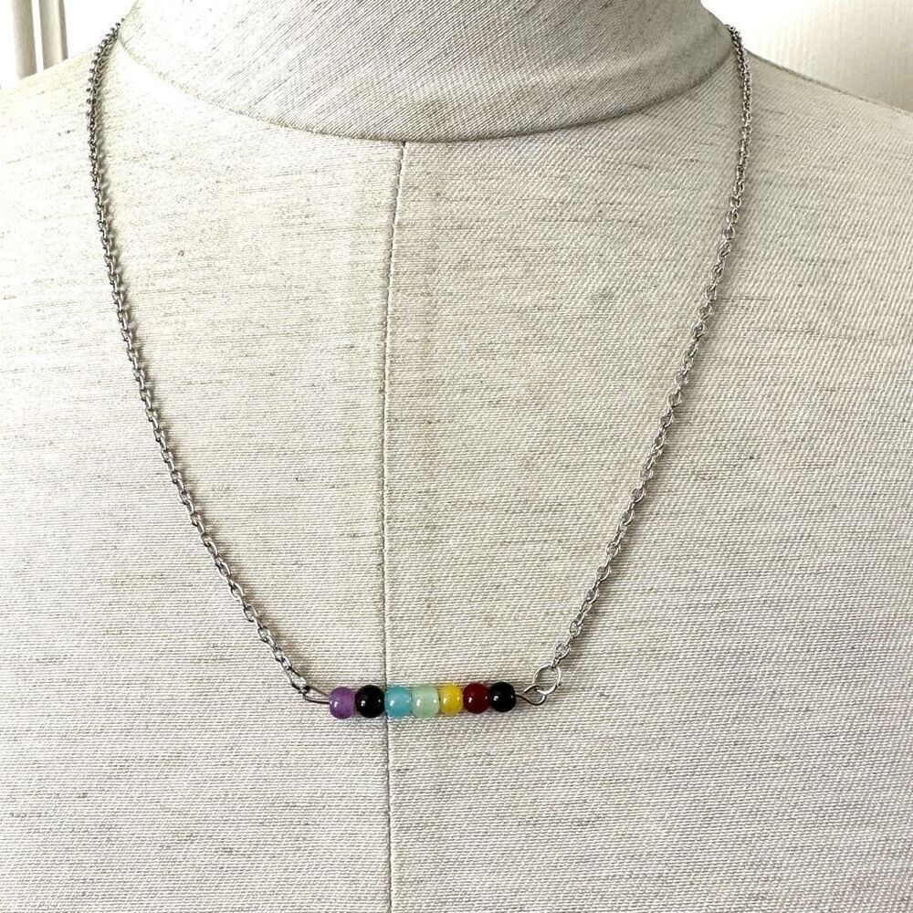 Chakra beaded necklace